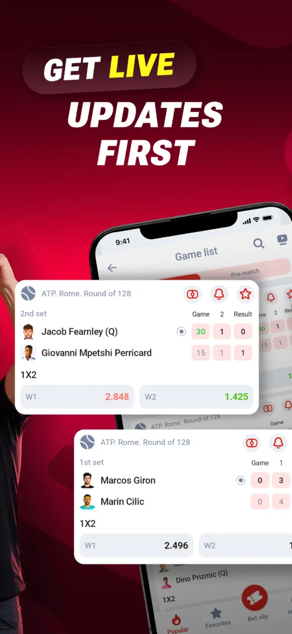 Bet slip in the 888starz app